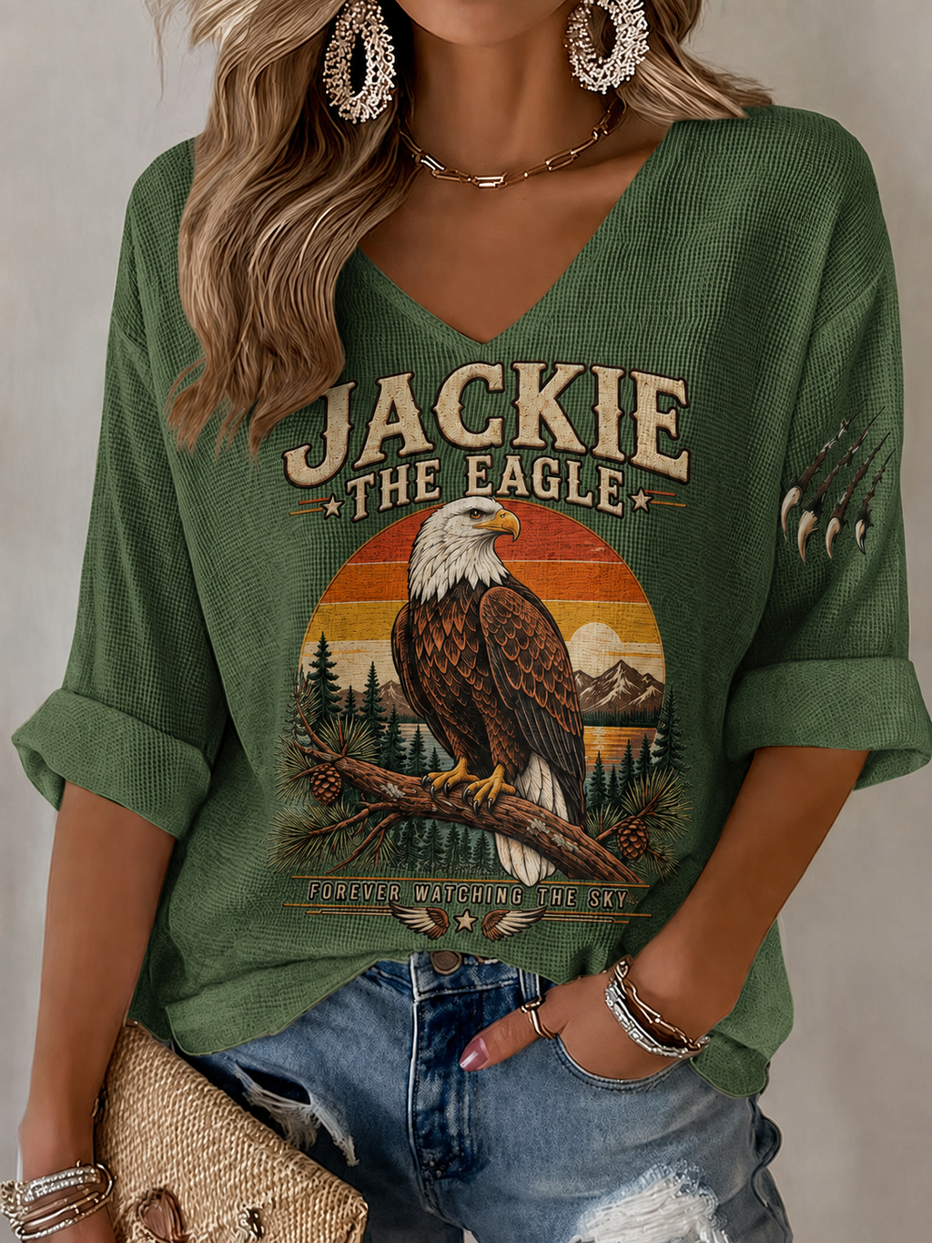 Women's Jackie Forever Our Queen Print Top