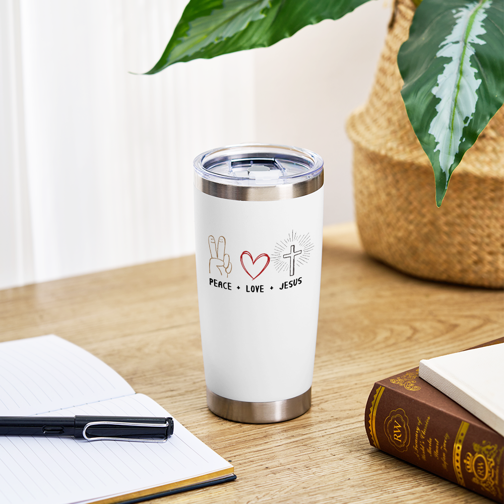 Peace Love Jesus  Christian 20OZ Tumbler