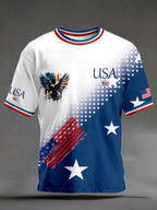 Men's America 250th Anniversary Art Print Casual T-Shirt