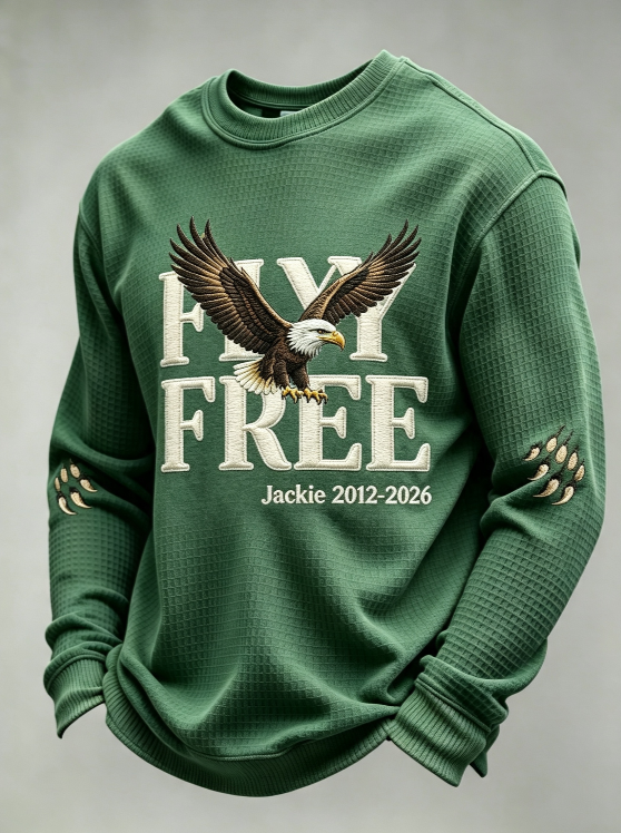 Men'S Fly Free Jackie Print Casual Sweatshirt