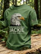 Men'S Forever Over Big Bear, Fly Free Jackie Printed Short-Sleeve T-Shirt