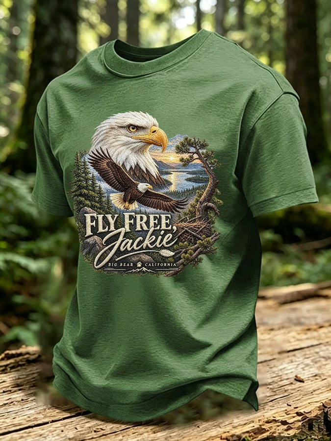 Men'S Eagle Printed Short-Sleeve T-Shirt