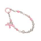 Bowknot Beaded Phone Charm