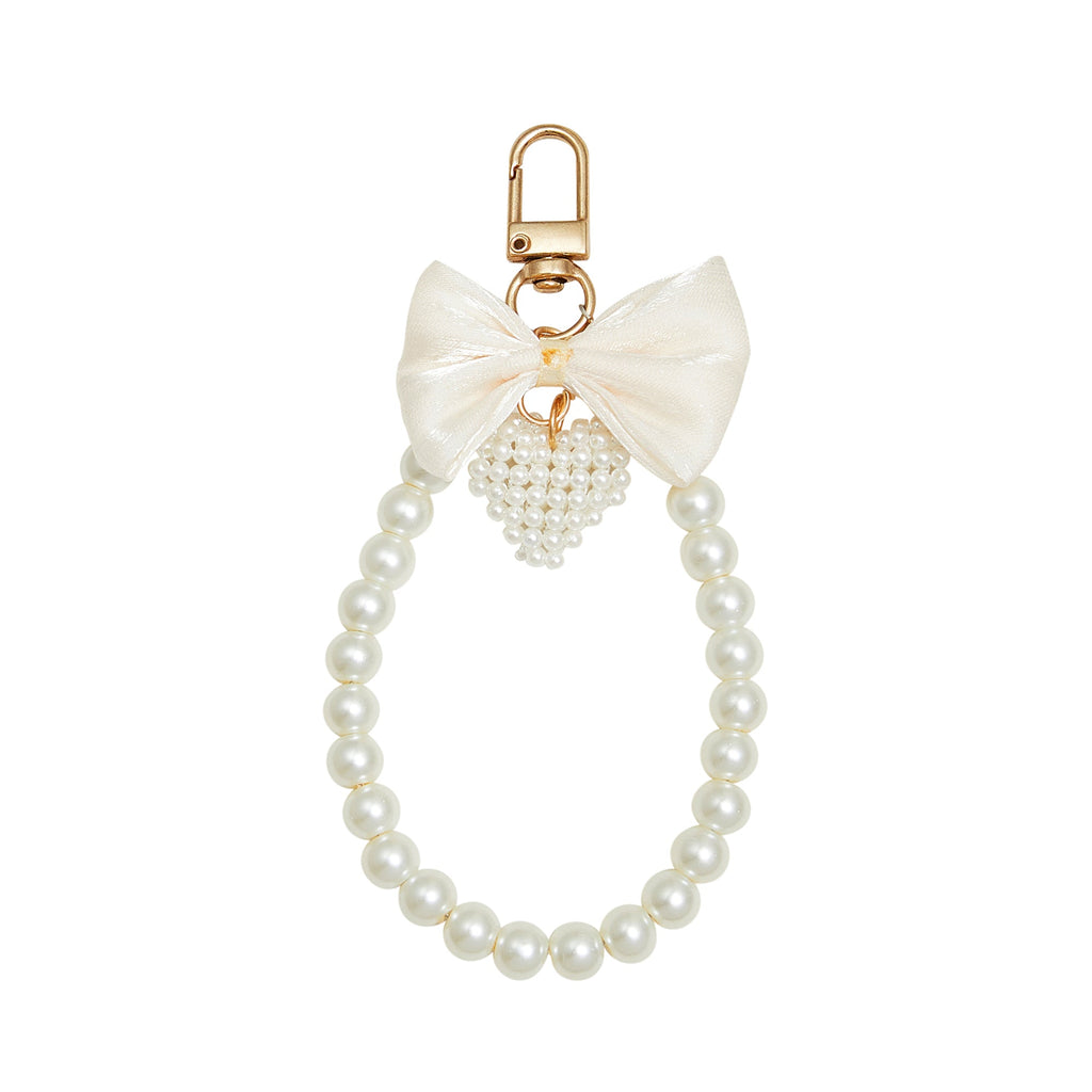 Bowknot Pearl Phone Charm