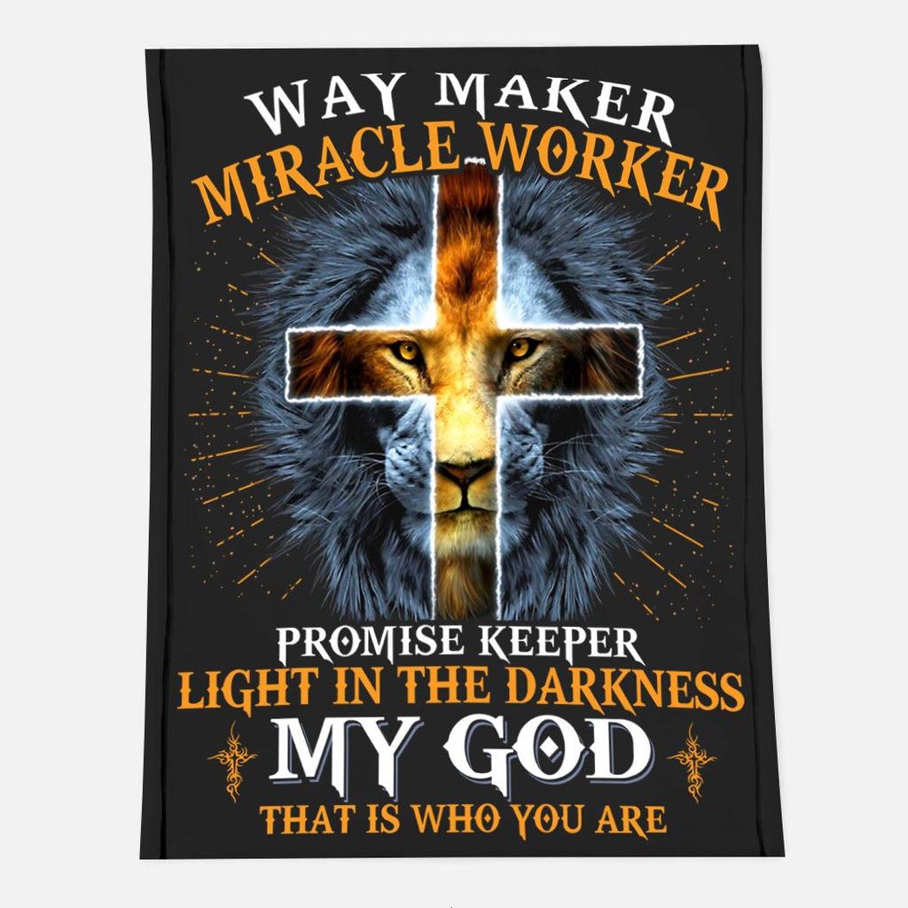 Way Maker Miracle Worker Promise Keeper Fleece Blanket