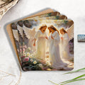 The Angle Christian Wooden Printed Coasters