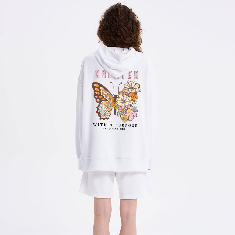 Created With A Purpose Classic Christian Hoodie