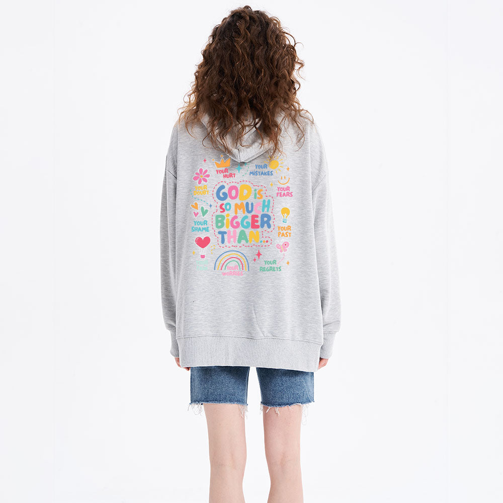 God Is Bigger Classic Christian Hoodie