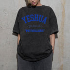 Yeshua He Rescues Christian Washed T-Shirt