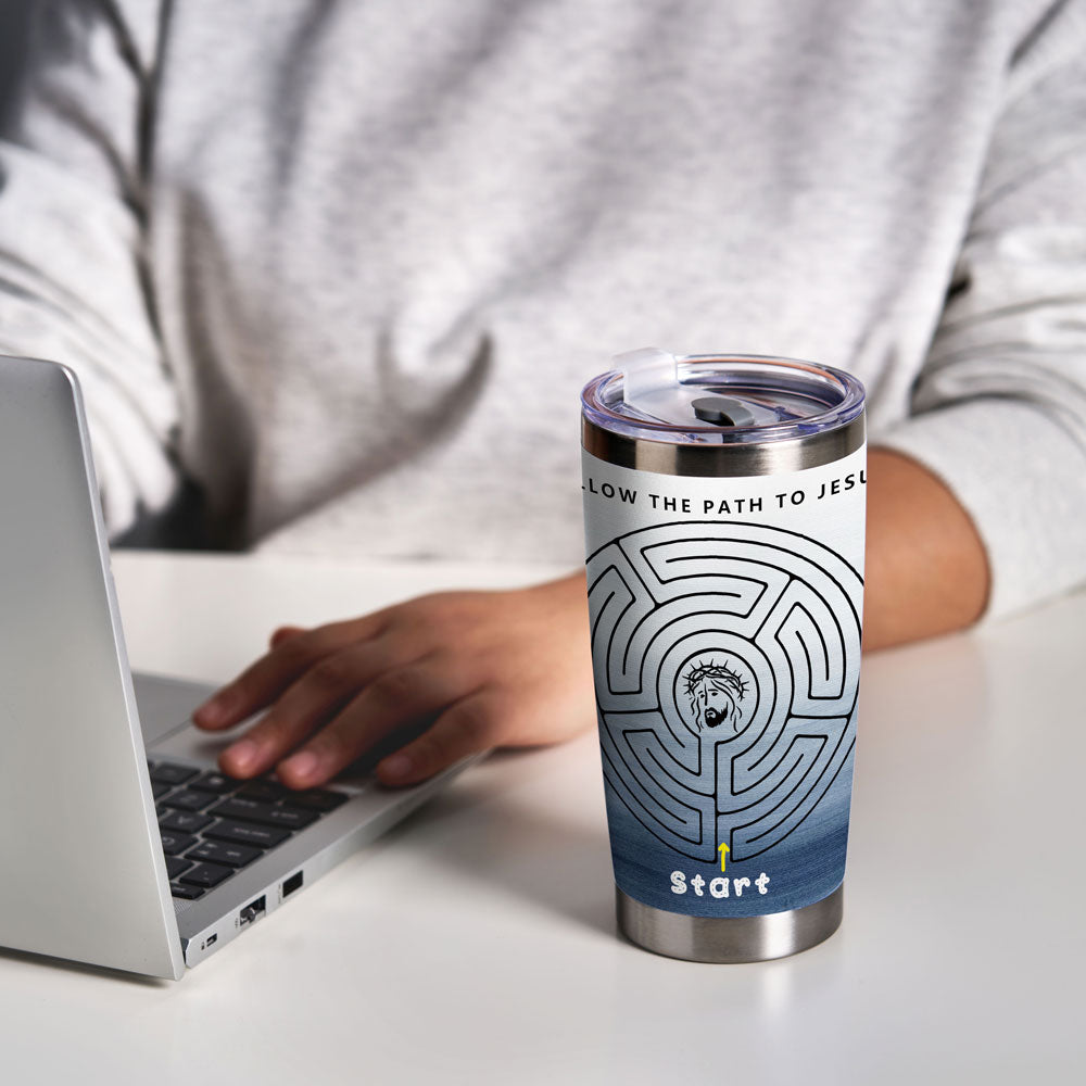 Follow The Path Jesus Christian 20OZ Tumbler