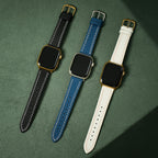 Unisex Stitching Leather Watch Band for Apple Watch