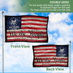 We The People Double-Sided House Flag ¨C 250 Years of Freedom Patriotic