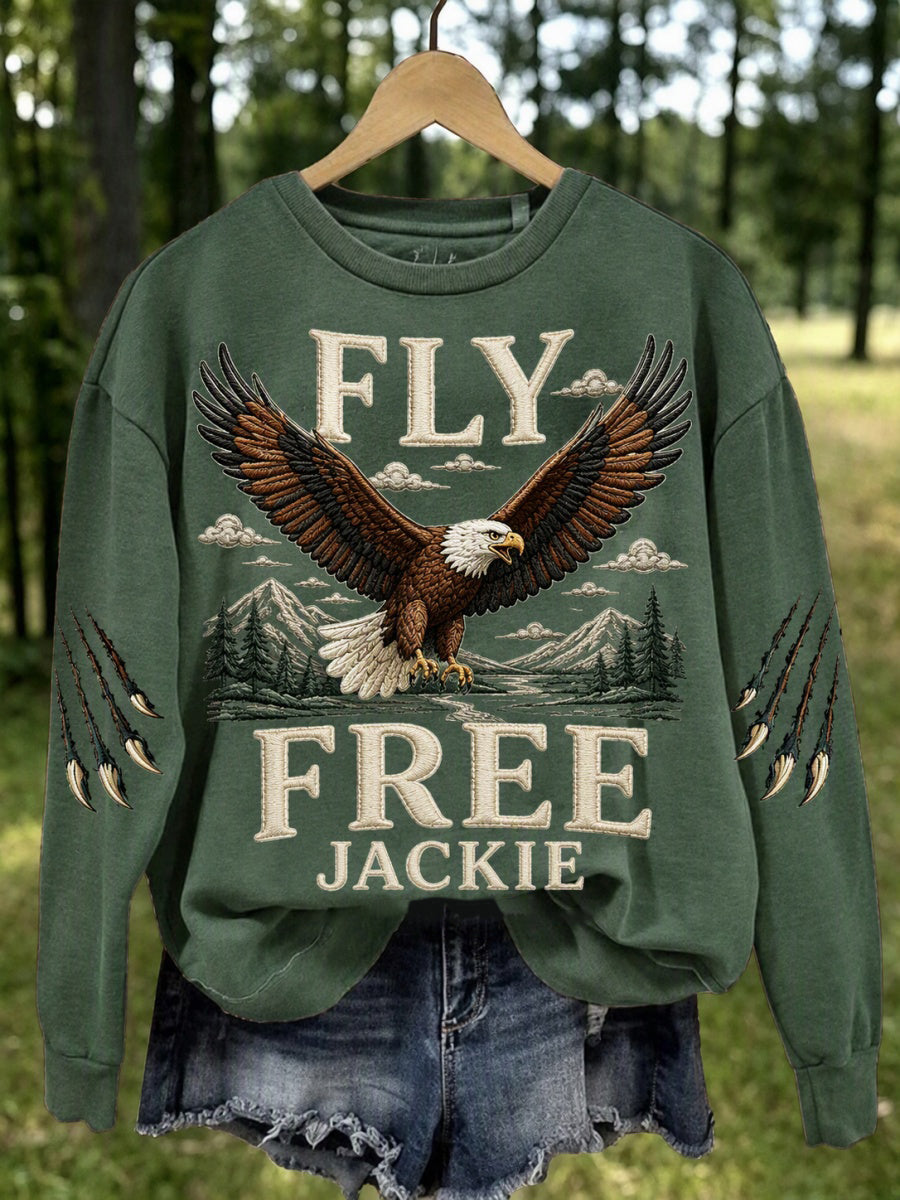 Women's Fly Free Jackie Print Sweatshirt