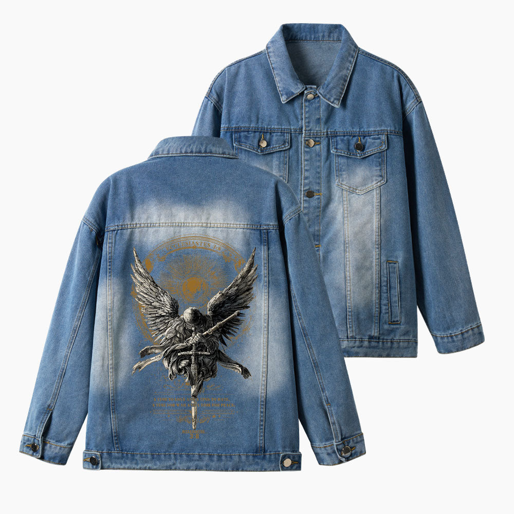 A Time To Love And Time To Hate Christian Denim Jacket