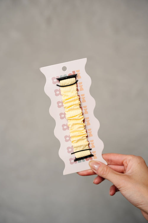 Butter Yellow Scrunchie Watch Band