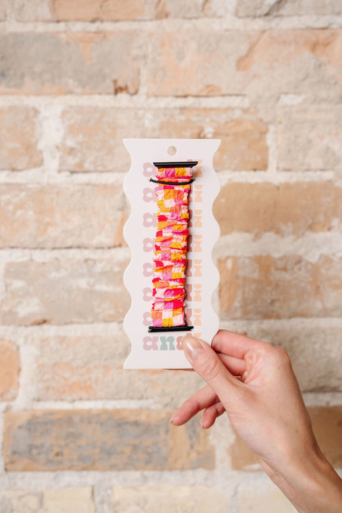 Bright Checkered Scrunchie Watch Band