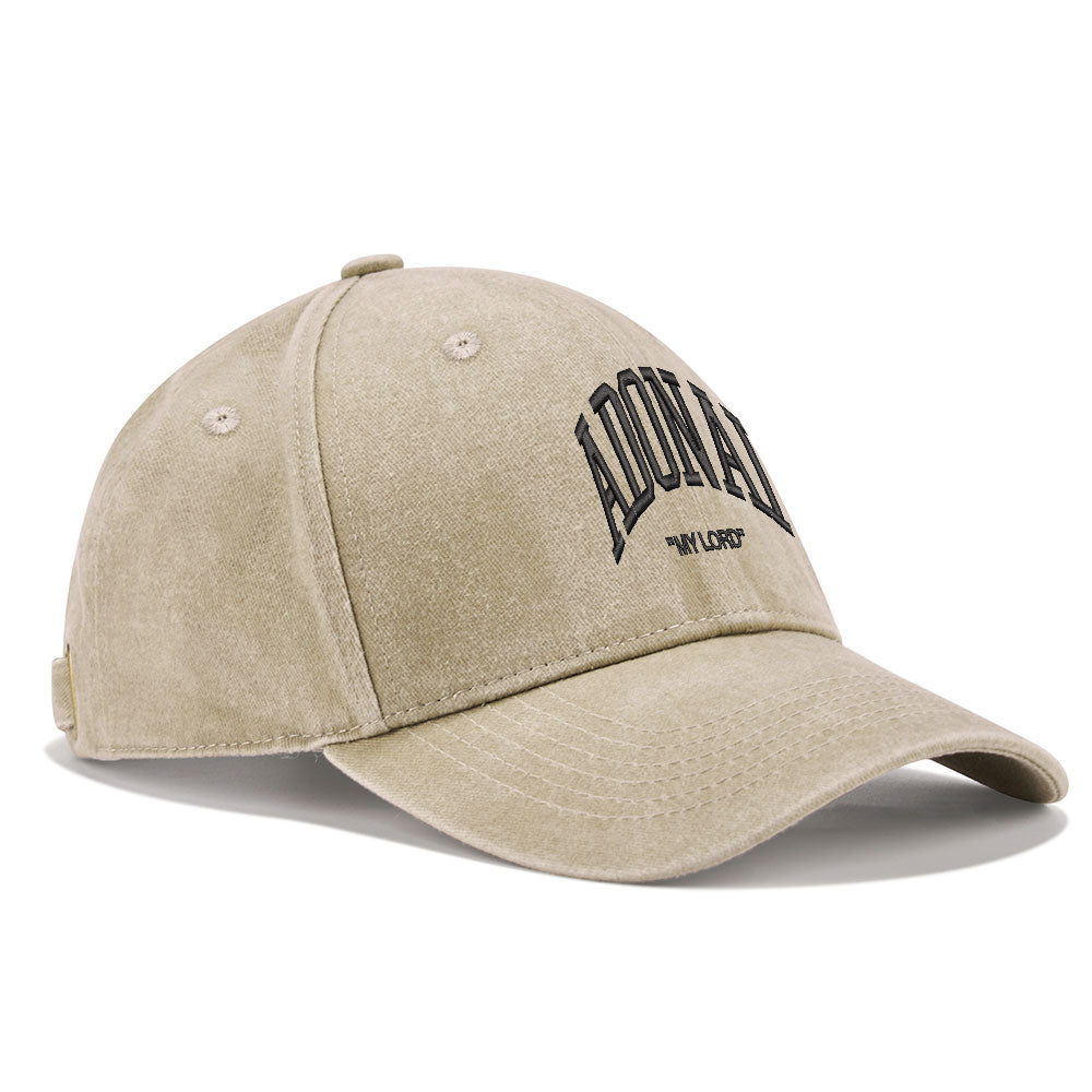 ADONAI Christian Washed Hat