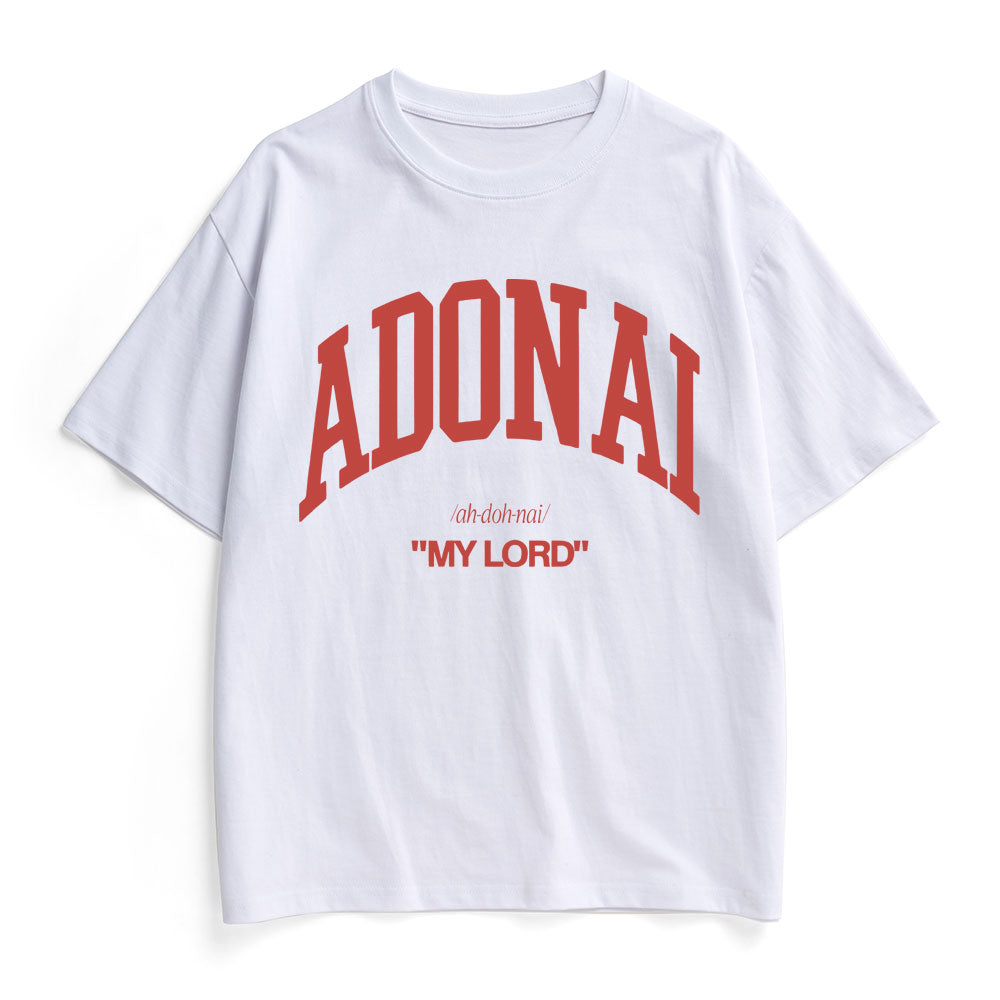 ADONAI My Lord Christian Heavy Cotton T-Shirt