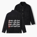 Agree With God Christian Denim Jacket