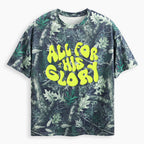 All For His Glory Christian Puff Printed Camo T-Shirt