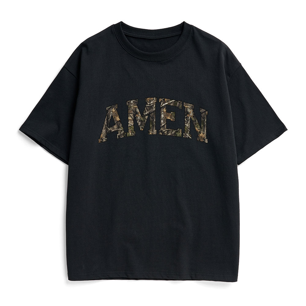 Amen Camouflage Christian Heavy Cotton T-Shirt