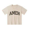 Amen Camouflage Christian Kid Washed T-Shirt