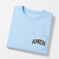 Amen Camouflage Christian Unisex Pocket T-Shirt