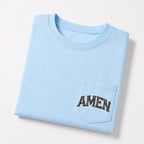 Amen Camouflage Christian Unisex Pocket T-Shirt