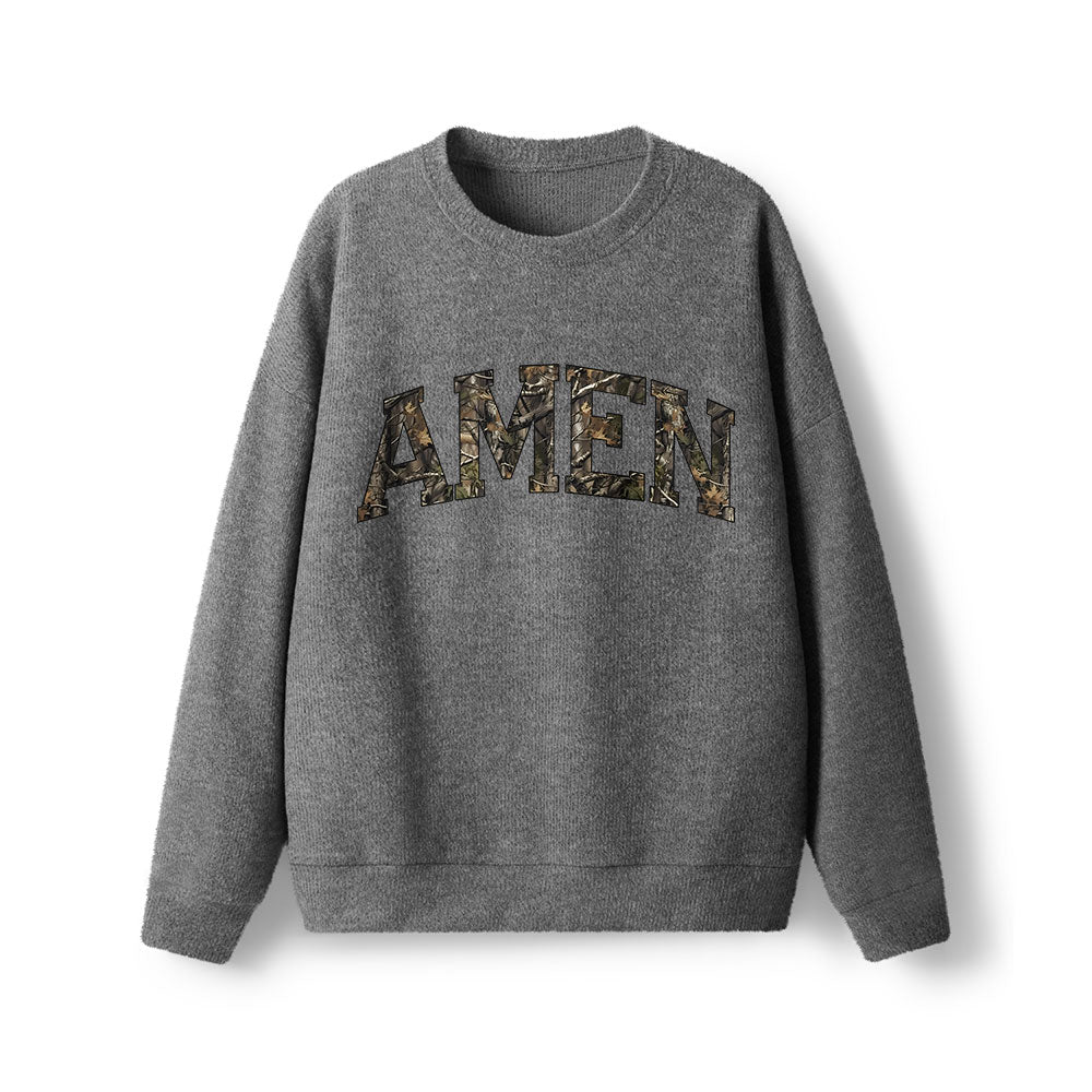 Amen Camouflage  Lightweight Sweater
