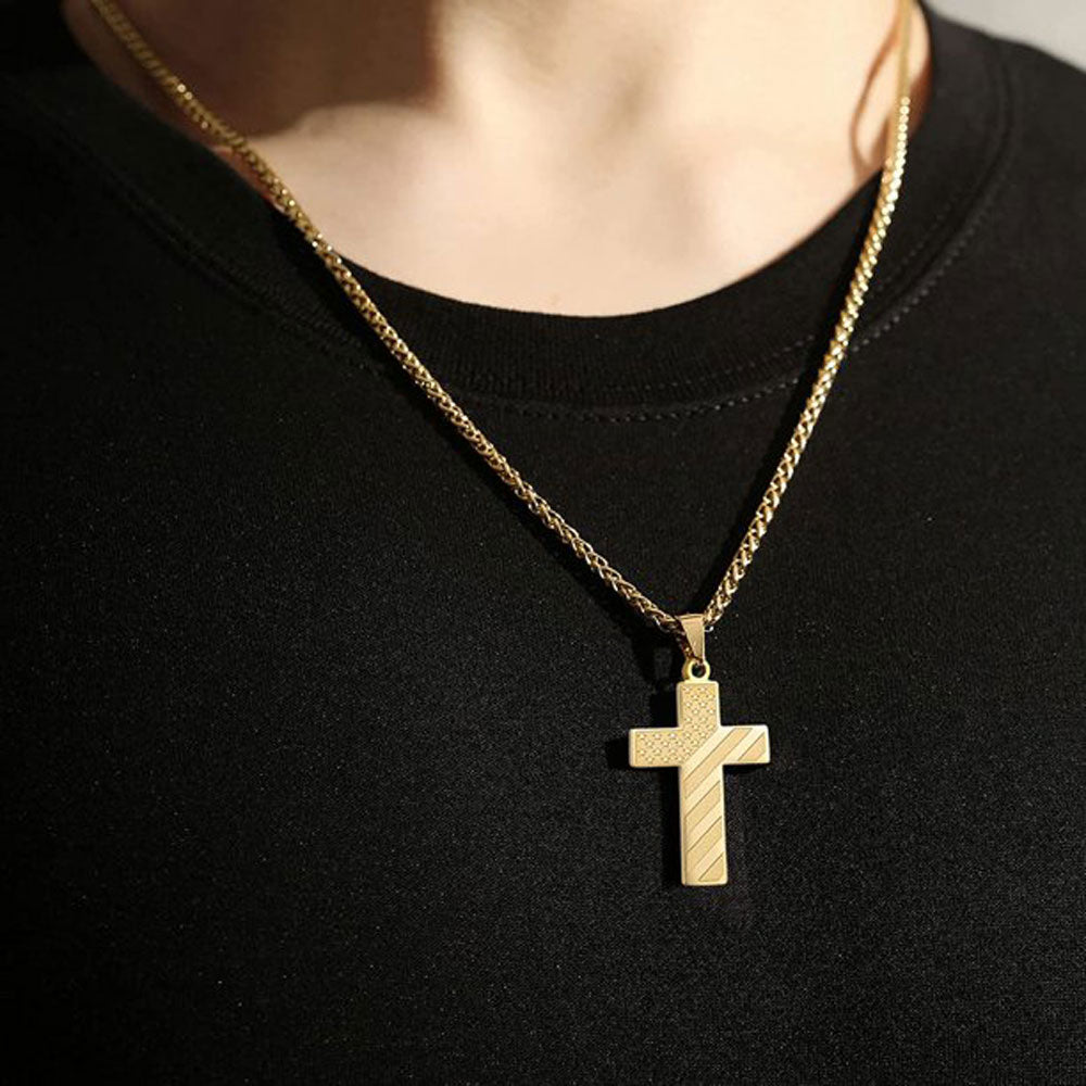American Flag I Can Do All Things Through Christ Necklace