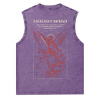 Archangel Michael Christian Washed Tank Top