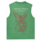 Archangel Michael Christian Washed Tank Top