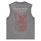 Archangel Michael Christian Washed Tank Top