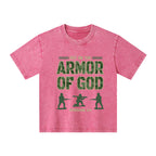 Armor Of God Christian Kid Washed T-Shirt