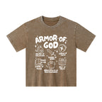 Armor Of God Christian Kid Washed T-Shirt
