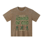 Armor Of God Christian Kid Washed T-Shirt