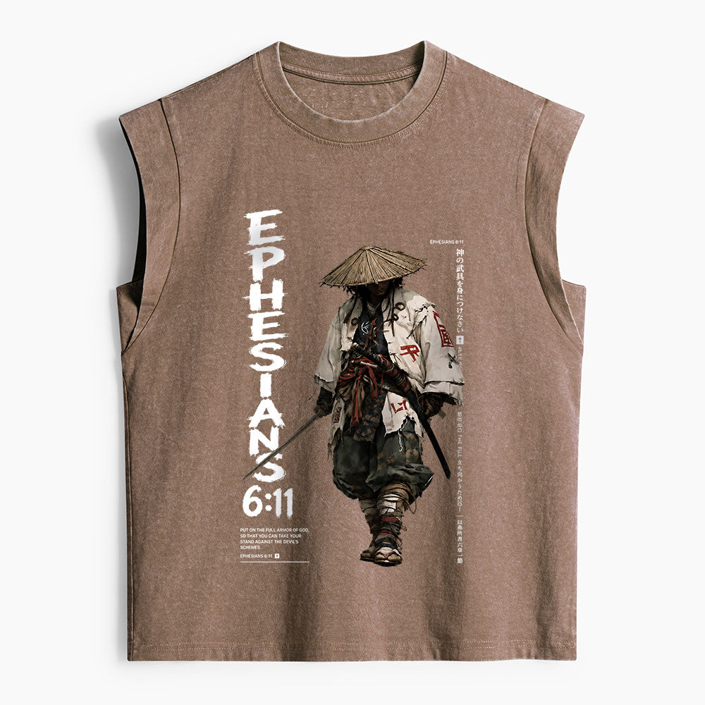Armor Of God Christian Women's Washed Tank Top