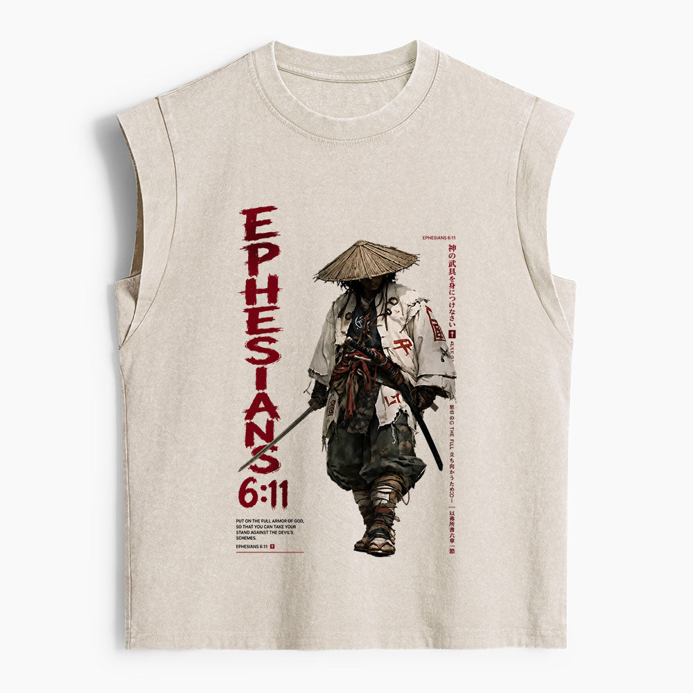 Armor Of God Christian Women's Washed Tank Top