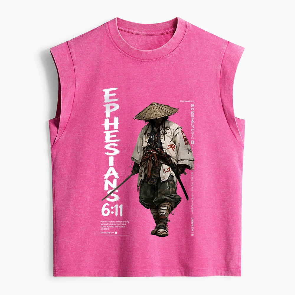 Armor Of God Christian Women's Washed Tank Top