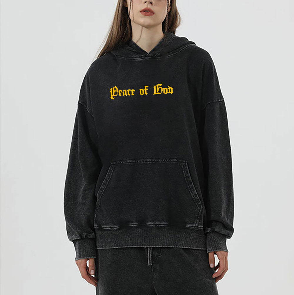 Be Anxious For Nothing Christian Washed Hoodie