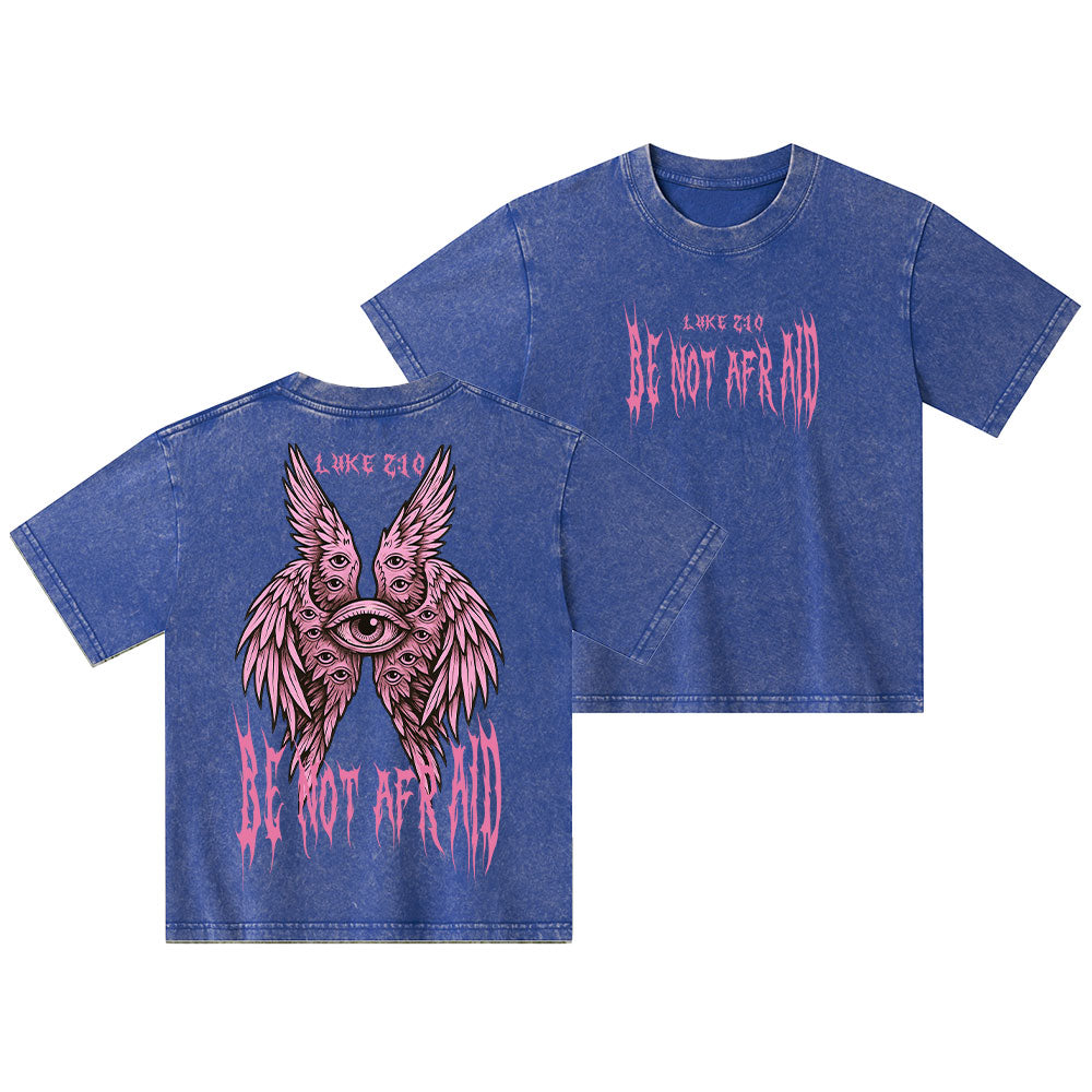 Be Not Afraid Christian Kid Washed T-Shirt
