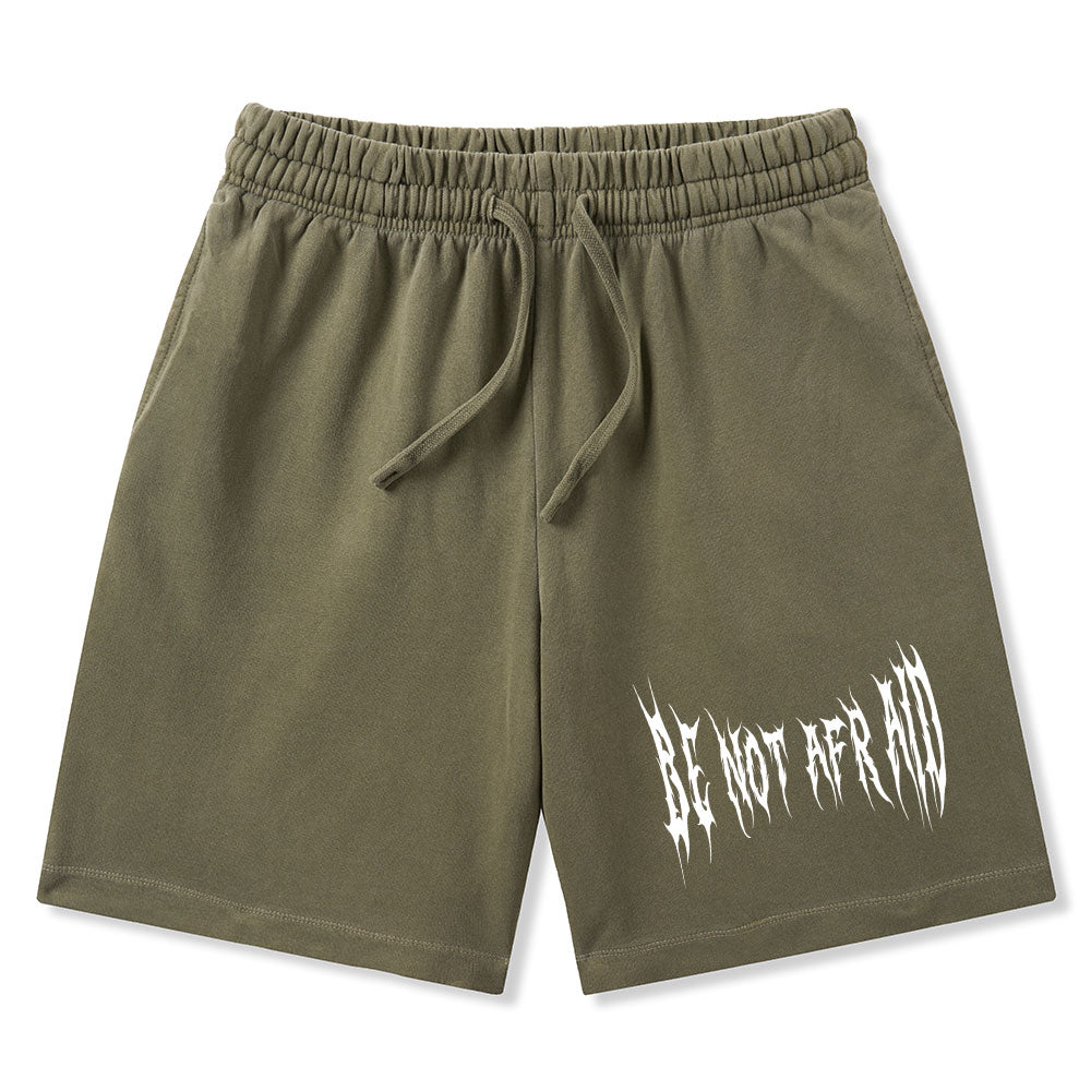Be Not Afraid Christian Washed Shorts