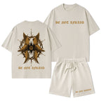 Be Not Afraid Christian Washed T-Shirt & Shorts