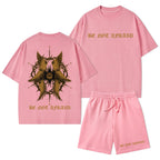 Be Not Afraid Christian Washed T-Shirt & Shorts