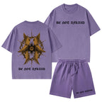 Be Not Afraid Christian Washed T-Shirt & Shorts