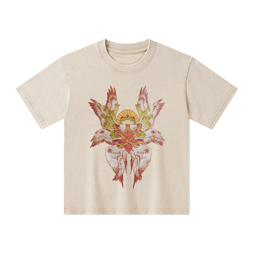 Be Not Afraid Christian Kid Washed T-Shirt