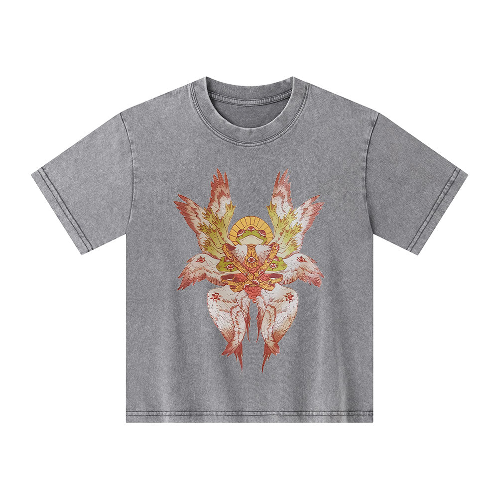 Be Not Afraid Christian Kid Washed T-Shirt