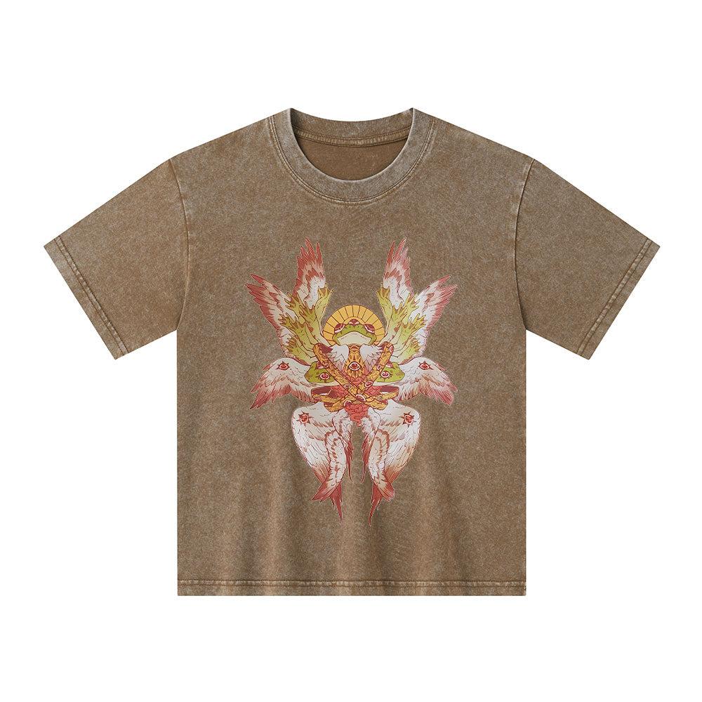 Be Not Afraid Christian Kid Washed T-Shirt