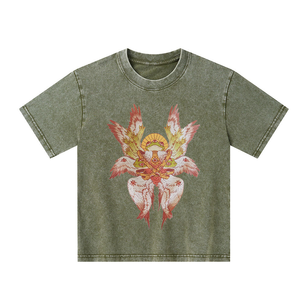 Be Not Afraid Christian Kid Washed T-Shirt