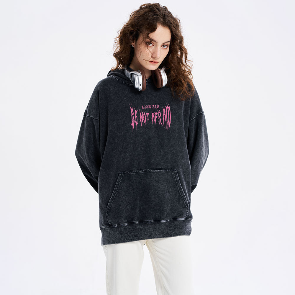 Be Not Afraid Seraphim Christian Washed Hoodie